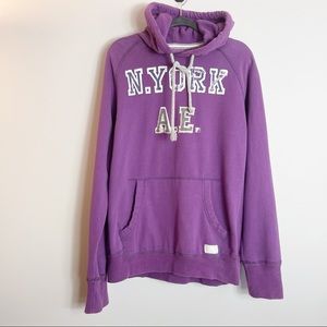 American Eagle L N. York A.E. Purple Hoodie